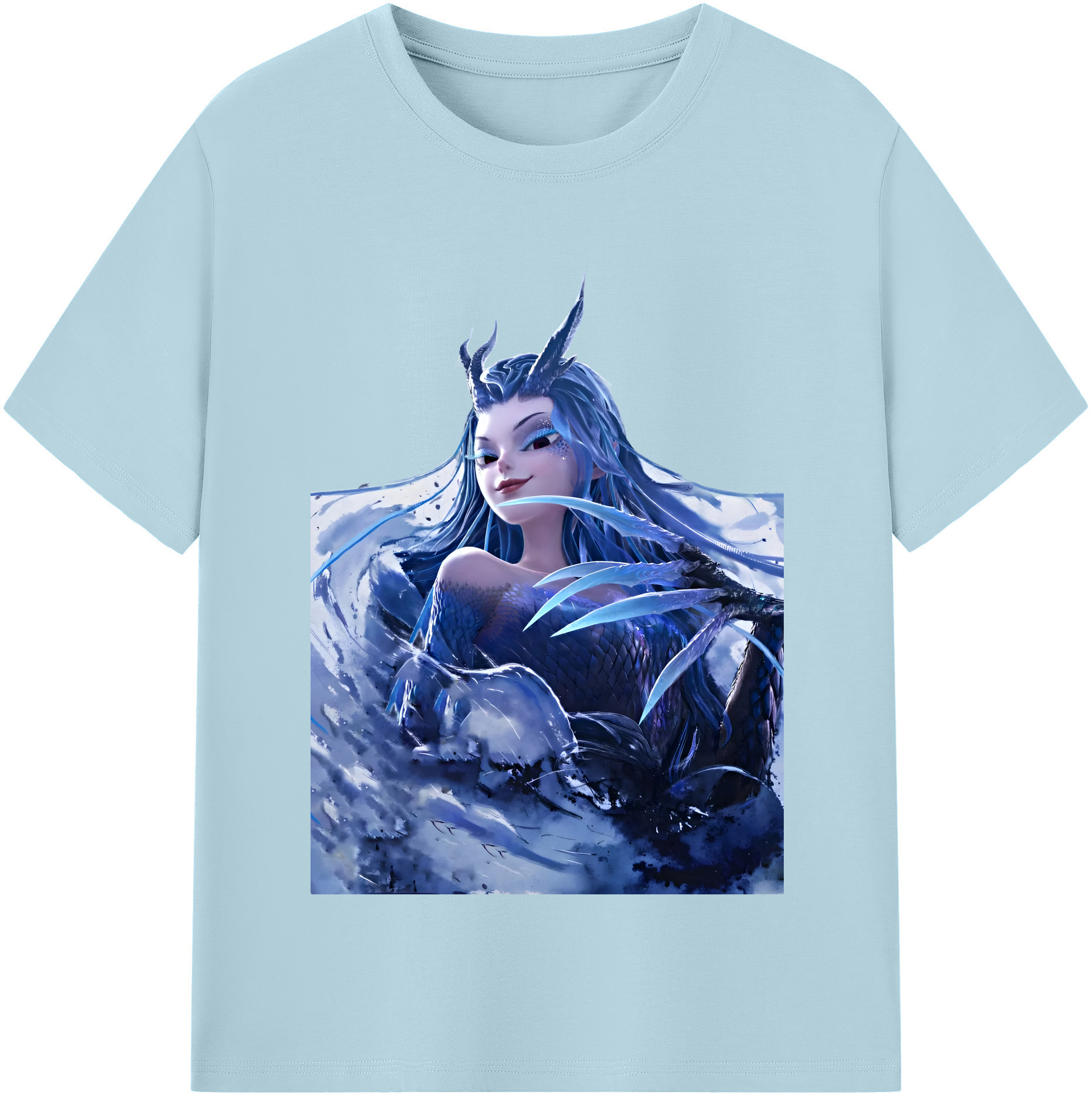 （画像用） Ne Zha 2 ナタ 魔童の大暴れ 綿100％半袖Tシャツ（フロントプリント）